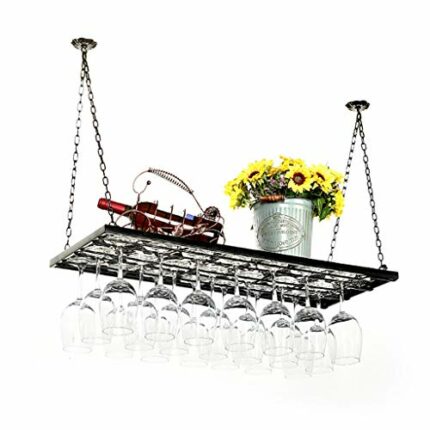 Vintage Stylish Simplicity Wine Glass Holder Creative Display Simple Inverted Living Room Home High Glass Holder Wine Glass Holder Adjustable Hei