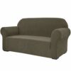 subrtex 1-Piece Stretch Sofa Cover Spandex Jacquard Fabric Slipcovers for Couch, Sofa Armchair Anti-Slip Furniture Protector (Chair, Grey)