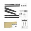 conecto CC50301 Stand for TVs with 94-178 cm (37-70 Inches), 5-Level Height Adjustable, Cable Management, Maximum Load 35.0 kg, VESA 600 x 400, B
