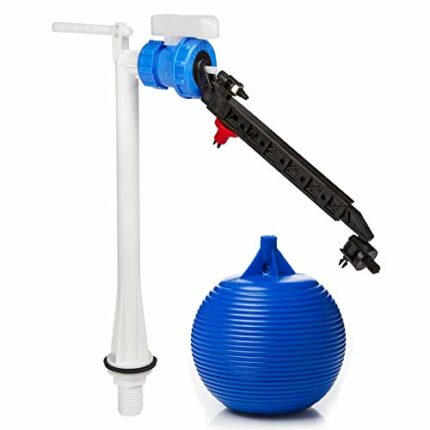 Toilet Delchem Cistern Bottom Entry Filling Valve Adjustable Arm 1/2" with Float