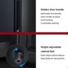 Wine Cooler Refrigerator, 8 Bottle Wine Fridge Small, Countertop Wine Cooler with Digital Temperature Control, Mini Freestanding Wine Cellars Gla