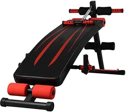 WZLYHD Push Up Bar Stands Adjustable Bench Sit Up Bench Sit-up Board Black Multi-Workout Abdominal Hyper Back Extension Bench Maximum Load 550 Lb