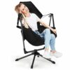 Antifir Hammock Camping Chair Swivel Rocking Camping Chair for Outside,Adjustable Back Swinging Chair Supports 160 Kg,Portable Swing Chairs for C