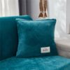 Sofa Seat Cushion Covers Velvet, Sofa Cushion Slipcovers Replacement, Couch Cushion Covers Thick Stretch for Individual Cushions (Gray,Large 1-se