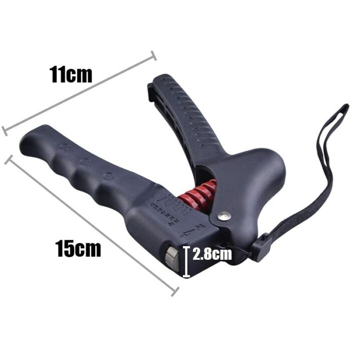 N/A Fitness Hand Gripper Strength Training 25-70kg Adjustable Finger Exercise Expander Hand Force Grip Training Portable Equipment (Color : Black