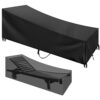 wiipara Garden Sunbed Cover, Sun Lounger Covers Waterproof, Windproof, Anti-UV, Heavy Duty Rip Proof Oxford Fabric Outdoor Patio Garden Lounger C