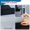Towel Rail Wall Mounted Extendable 38-75 cm, Double Carbon Steel Towel Rail Self Adhesive No Drilling, Towel Holder Shelf for Bathroom Kitchen To
