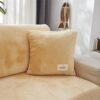 Sofa Seat Cushion Covers Velvet, Sofa Cushion Slipcovers Replacement, Couch Cushion Covers Thick Stretch for Individual Cushions (Gray,Large 1-se