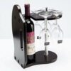 DLOETT European Style Imitation Solid Wood Wine Rack, Wine Glass Rack Upside Down Wine Bottle Rack Creative Decorations