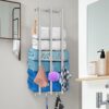 Towel Rack Wall Mounted, New Upgrade 3-Bar Towel Racks for Rolled Towels, Metal Towel Holder Widen for Large Folded Washcloths, Bath Towel Storag