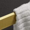 Towel Rack,Self-Adhesive or Screw Fixing,Space Aluminum Brushed Golden Towel Rack,Polished Surface Treatment,Household Wall-Mounted Bathroom Towe