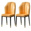 dining chair Kitchen Dining Room Furniture Chairs Kitchen Dining Chairs Set Of 2 Modern High Back Soft Seat Living Room Chairs Water Proof PU Lea