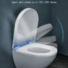Pipishell Toilet Seat, Soft Close Toilet Seats White with Quick Release for Easy Clean (UF)