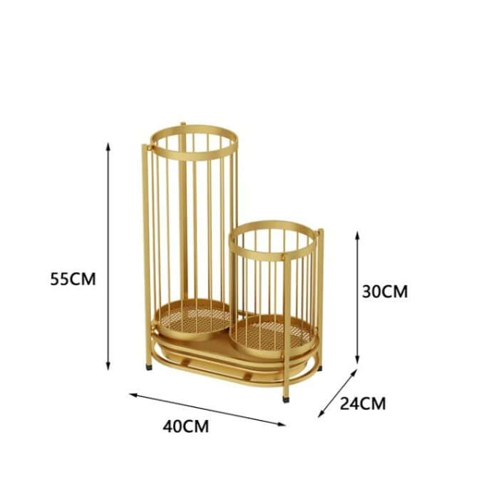 SEYFI Umbrella Holder Iron Umbrella Stand Modern Business Large Capacity Umbrella Bucket Hotel Office Entrance Hallway Umbrella Storage Rack Umbr
