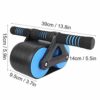 Exercise Wheel, 2 Wheels Abdominal Roller Kit Push Up Strength Training Gym Fitness Equipment for Men Women Exercise Indoors (Blue)