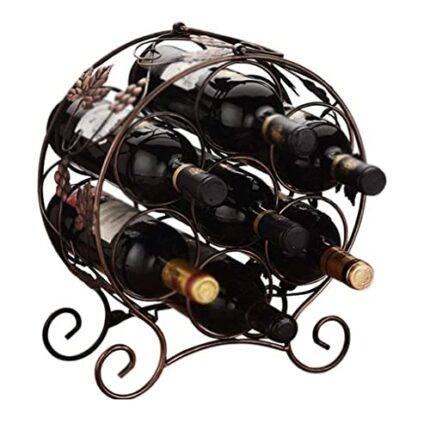 NEOCHY Creative Wine Racks, Multi-Bottle Wine Bottle Racks, Iron Ornaments for Wine Racks