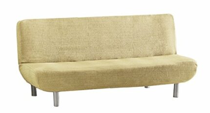 Eysa Aquiles Elastic Clic Clac Sofa Cover 3-Seats, Polyester-Cotton, Beige, 37 x 29 x 9 cm