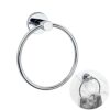 Towel Rings for Bathroom, Stainless Steel Holder Hand Towel Ring Hanging ​Round Hanger Polished Chrome Contemporary Style Bathroom Accessories fo