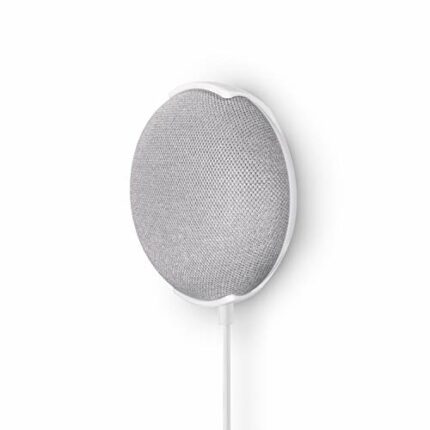Screwless Wall & Ceiling Mount for Google Home Mini, Stick On Holder - Easy Install, No Tools, by Brainwavz (GMN01) (White)