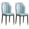 dining chair Kitchen Dining Room Furniture Chairs Kitchen Dining Chairs Set Of 2 Modern High Back Soft Seat Living Room Chairs Water Proof PU Lea