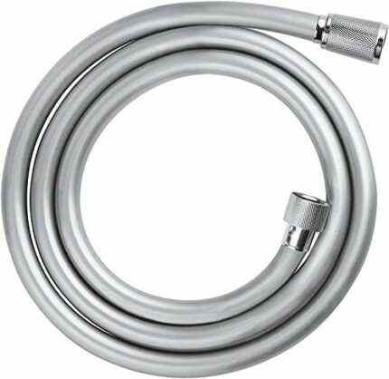 GROHE Relexaflex - Shower Hose 1.5m (Smooth Surface, Easy to Clean, Tensile Strength 50 kg, Pressure Resistance Up to 5 Bar, Heat Resistance 70°C
