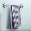 ANMEISH Suction Cup Towel Rail, 304 Stainless Steel Towel Rack Wall Mounted, Single 43CM Towel Holder No Drilling, Towel Bars for Kitchen Bathroo
