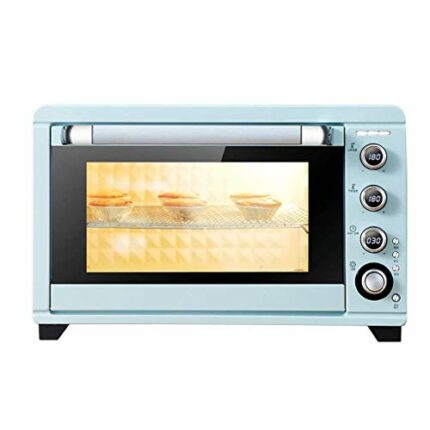 KKYKP 45L Toaster Oven, Multi-function Stainless Steel Finish with Timer - Toast - Bake - Broil Settings, Natural Convection - 2000 Watts of Powe