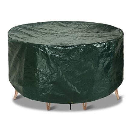 RICHIE Garden Furniture Covers Waterproof Garden Table Cover 130x71cm Outdoor Table Covers for Garden Furniture Garden Covers Round Breathable Po