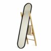 Umbra Hub 24” Round Wall Mirror With Rubber Frame, Modern Room Decor for Entryways, Washrooms, Living Rooms and More, Black