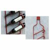 Wine racks Home/Bar Retro, 4 Bottles Metal Wrought Iron Wall-mounted Wine Bottle Holder Hanging Display Rack Bar Restaurant Home Wine Shelf Organ