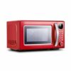 AIQMML Oven Retro Style Countertop Microwave Oven -Memory Turntable,Countertop Microwave Oven with Sound On/Off Kitchen Appliances (Color : Red)