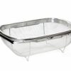 Premier Housewares Kitchen Sink Strainer Wire Mesh Over Sink Colander Rice Strainer Sink Strainer Basket Large Sieve Dimensions (H x W x D): 11 x