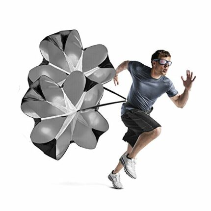 Kuyou Sprint Parachutes,Speed Resistance Training Parachute Equipment with Adjustable Strap Improve Sprint Speed and Agility for Football,Basketb