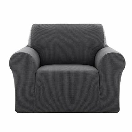 Deconovo Covers for Sofa Fitted Spandex Armchair Covers Sofa Furniture Protector Slipcover Elastic Fabric Jacquard Stretch Anti-wrinkle Slip Resi