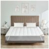 Teddy Bear Mattress Topper Single Bed - 7CM Deep Quilted Bed Topper (90 x 190 Cm) - Elasticated Corner Straps