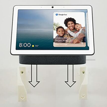 Google Nest Hub Max Wall Mount Wall Bracket For10 inch touchscreen (White)