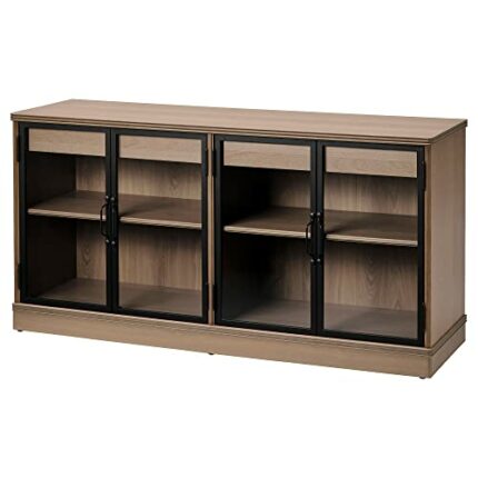 IKEA LANESUND sideboard, 161x47x81 cm, grey-brown