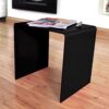 Black Acrylic Perspex Plastic Side Table Living Room End Table Hygienic Easy Clean