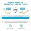 Degrees of Comfort Dual-Layer Memory Foam Mattress Topper for Pressure Relieving, Mattress Topper Double Bed with Anti-Slip Breathable Hypoallerg