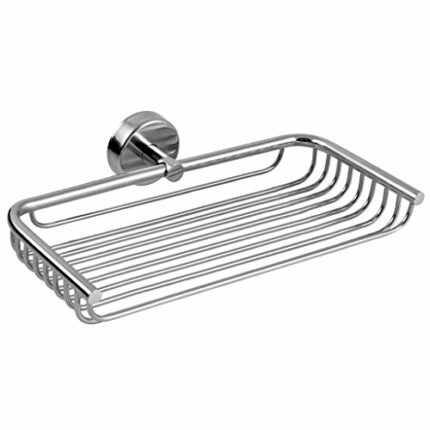Kapitan Bath Shelf, Stainless Steel Shower Caddy, Wire Basket, 3M Self-Adhesive or Screws Mounting - 23 cm/ 9.06 inches, Polished Finish, Made in