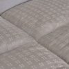 Circles Home Futon Mattress Topper - 100% Cotton - Plush Down Alternative Quilted - Full Size Grey
