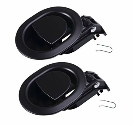 Kuanyu Sturdy Recliner Sofa/Chair Release Oval Black All-Metal Pull Recliner Handle,2Pcs,Fits Ashley and Other Manufacturer Brands(Fit 6mm & Belo
