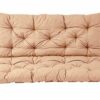 Ambientehome GARDEN FURNITURE SEAT CUSHION FOR SWING or for 2 SEATER BENCH with BACK Approx.100 x 98 x8 cm RED!!