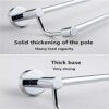 Bathroom Free Punching Long Towel Rack,Stainless Steel Double Towel Bar,Bathroom Towel Hanging Rod Wall Mount Towel Bar 30Cm/D