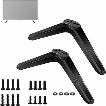 Universal TV Stand Base Replacement, TV Stand Legs, TV Riser, TV Stand Mount for Most 27 to 55 Inch LCD LED Samsung LG Sony VIZIO TCL KONKA TV, H