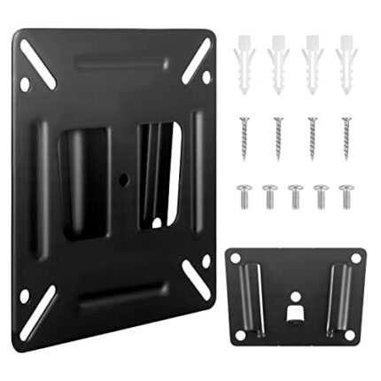 ‎CTDMJ Monitor Wall Mount Most 14-24“ TVs Computer Universal Low Profile RV TV Wall Bracket Mount VESA Up to 100x100mm Max Weight 33lbs Fits 16 1