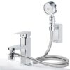 Basin Handheld Shower Kit Shower Head with Hose External Handheld Shower Head Set for Hair Washing Pet Showering Bathroom Utility Room Laundry Tu