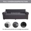 Sufdari Couch Covers,Sofa Cover 3 Seater,Stretch Settee Covers for Living Room,Seat Covers for Sofa,Three Seater Sofa Protector Cover, Washable E