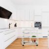 BHVXW 4 Tier Storage Trolley Cart Kitchen Organizer Bathroom Movable Storage Shelf Wheels Household Stand Holder Furniture