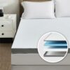 Degrees of Comfort Dual-Layer Memory Foam Mattress Topper for Pressure Relieving, Mattress Topper Double Bed with Anti-Slip Breathable Hypoallerg